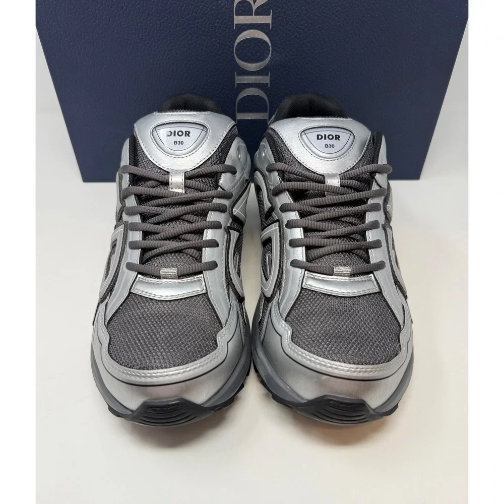 Dior B30 Sneaker Grey/Silver New Season Size 10 US 43 EU